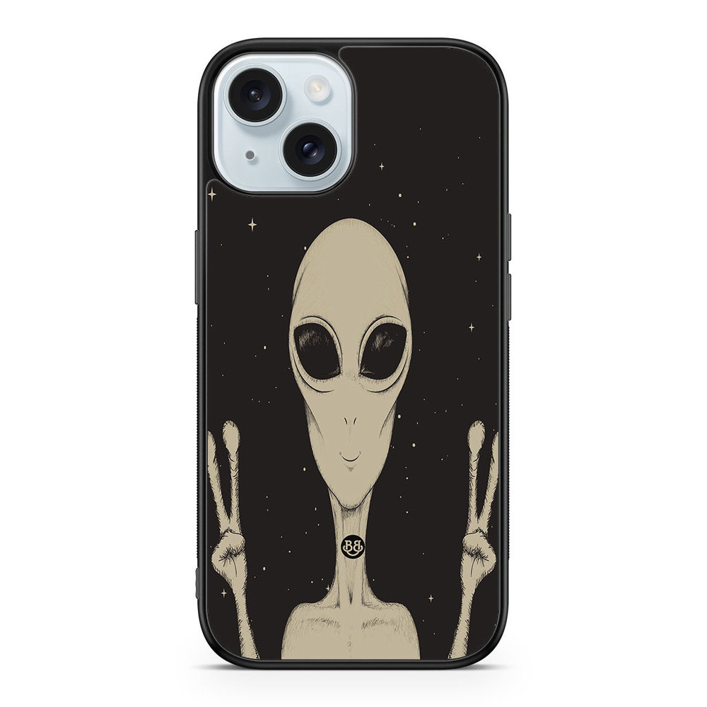 iPhone 15 Case - Peace Alien