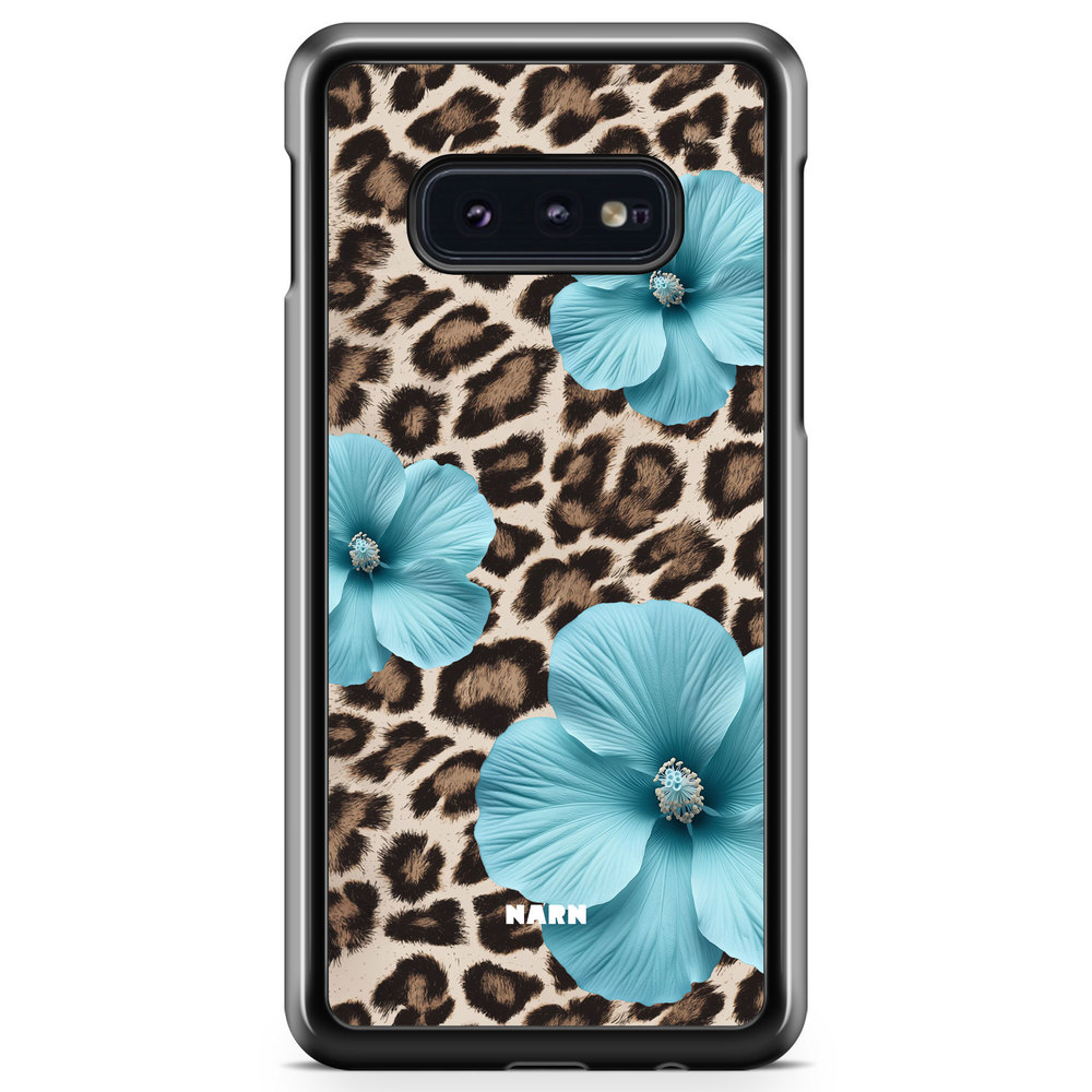 Samsung Galaxy S10e Case - Hibiscus Era - Turquoise Leopard