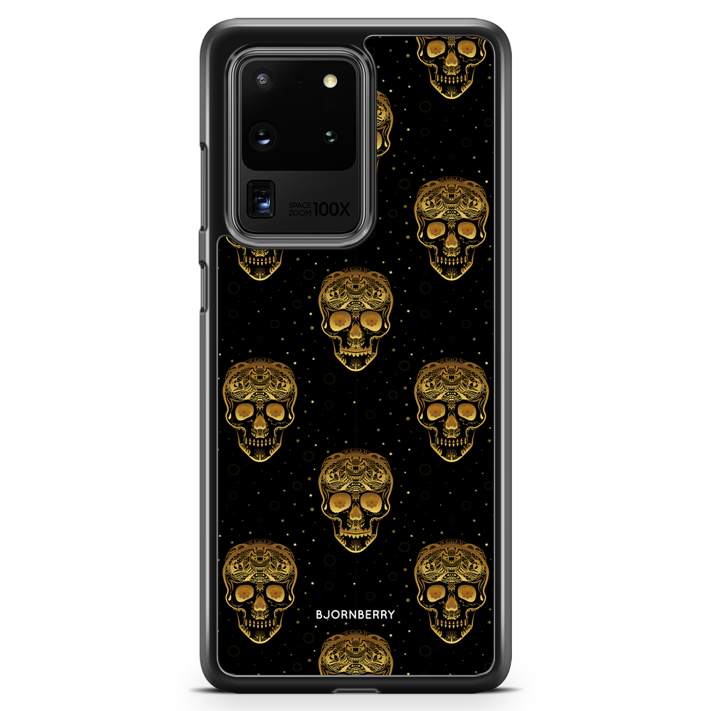 Samsung Galaxy S20 Ultra Skal - Gold Skulls