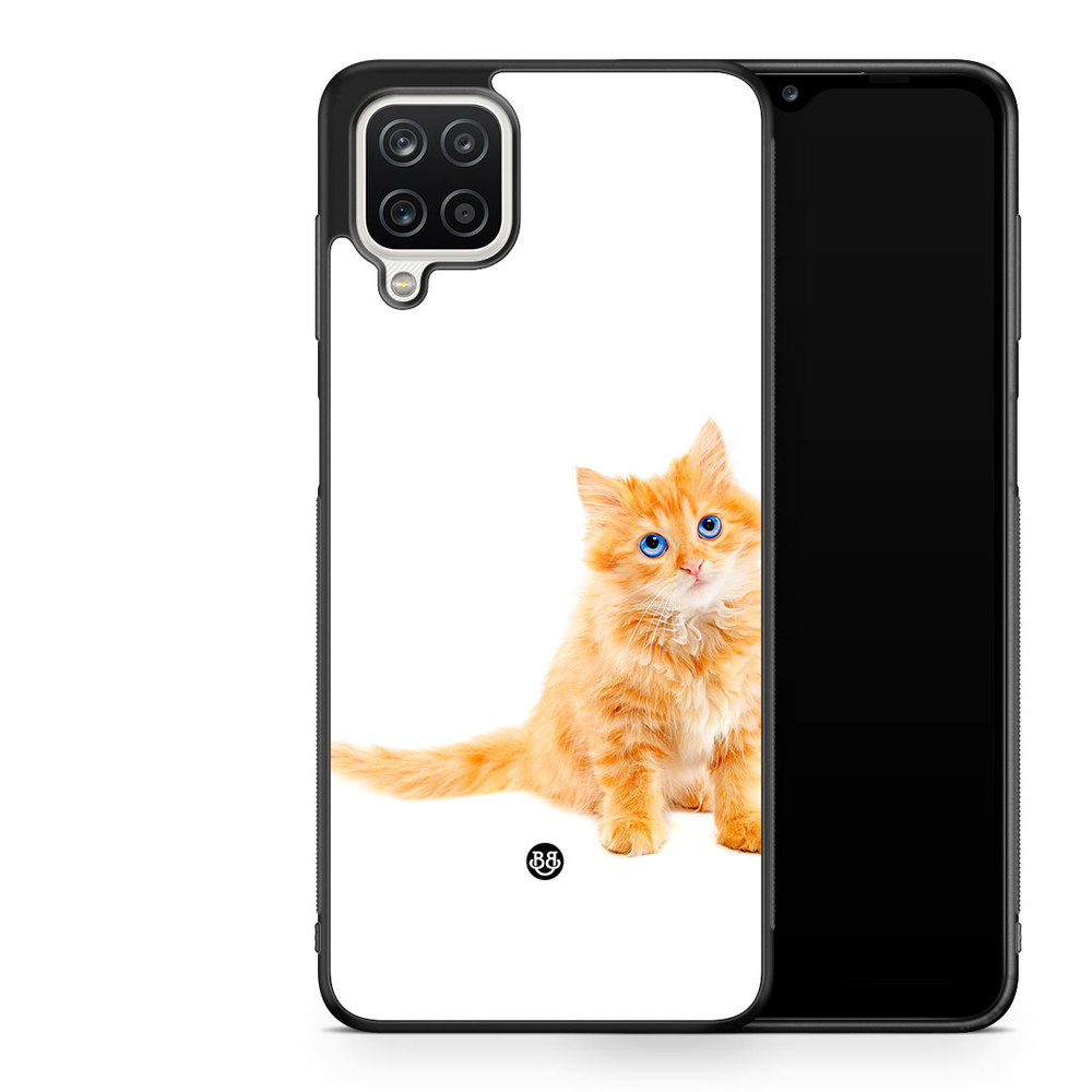 Samsung Galaxy A12 Case - Small brown cat