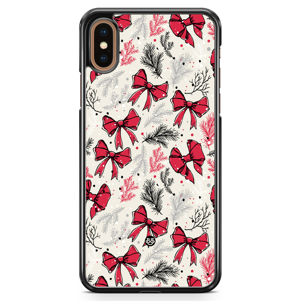 iPhone XS Max Case - Christmas Bows