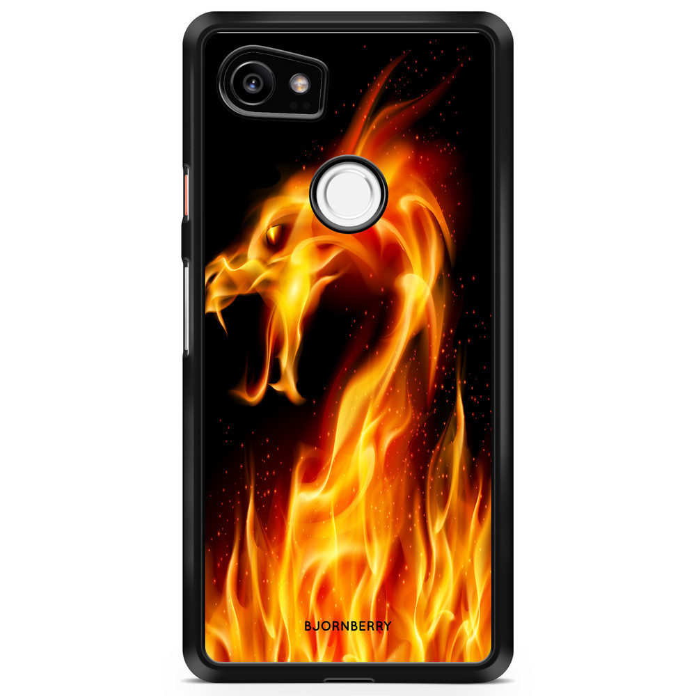 Google Pixel 2 XL Case - Flames Dragon