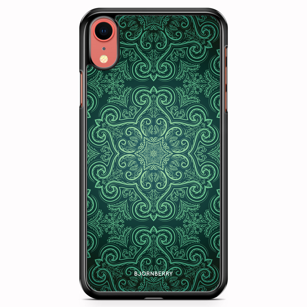 iPhone XR Case - Green Retro Pattern