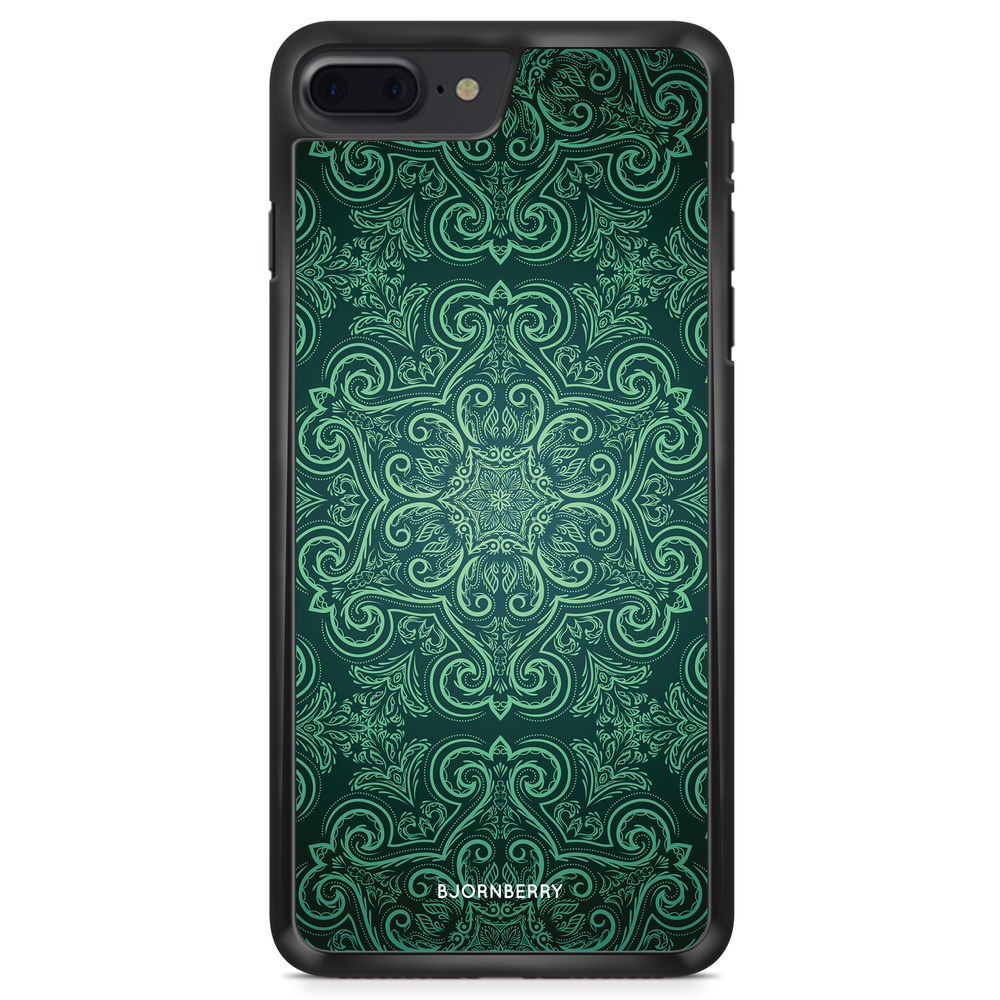 iPhone 8 Plus Case - Green Retro Pattern