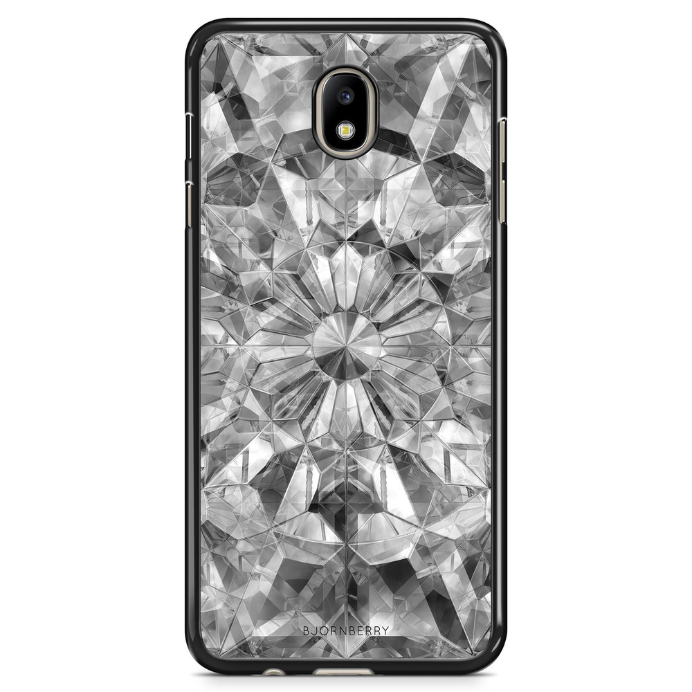 Samsung Galaxy J7 (2017) Case - Grey Crystals