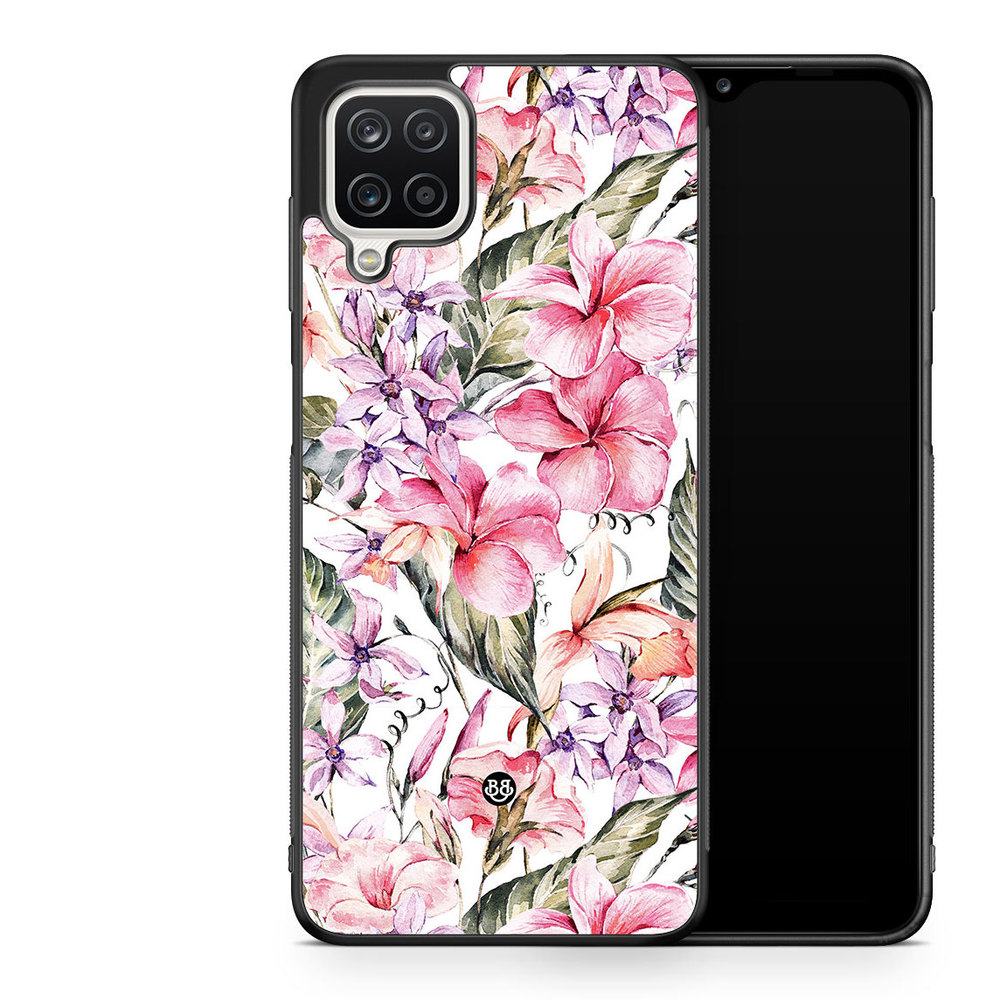 Samsung Galaxy A12 Case - Watercolor Flowers
