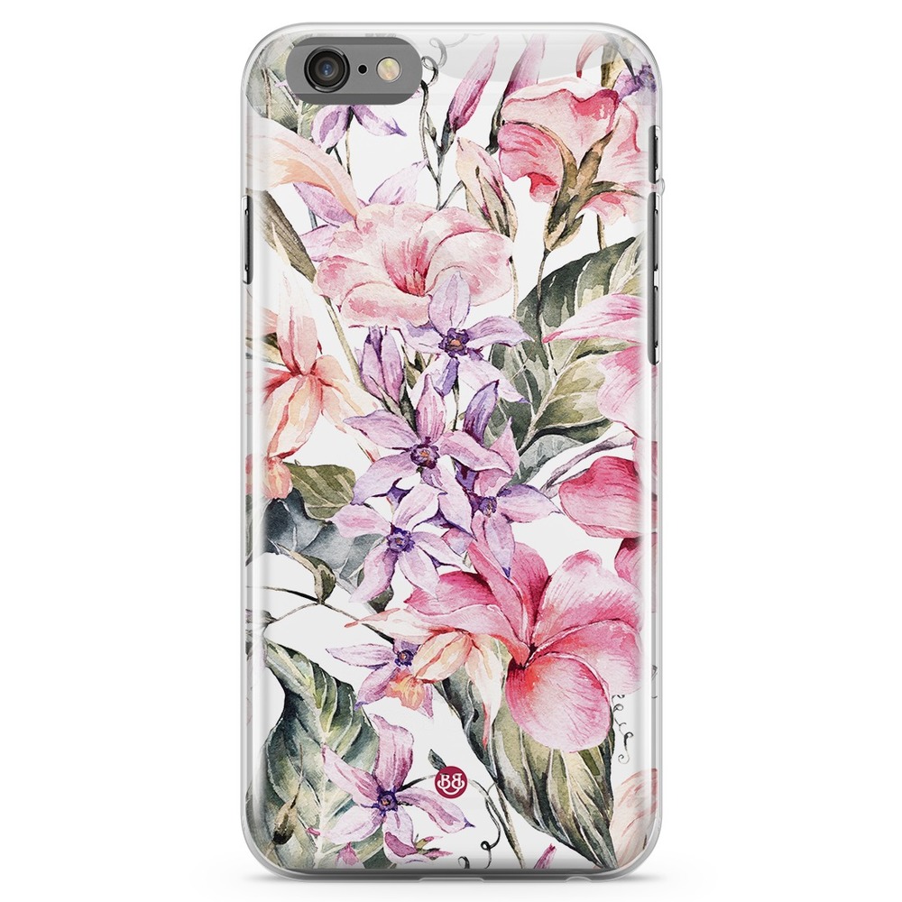 iPhone 6 Plus/6s Plus TPU Case - Watercolor Flowers