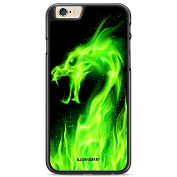 iPhone 6 Plus/6s Plus Skal - Grön Flames Dragon