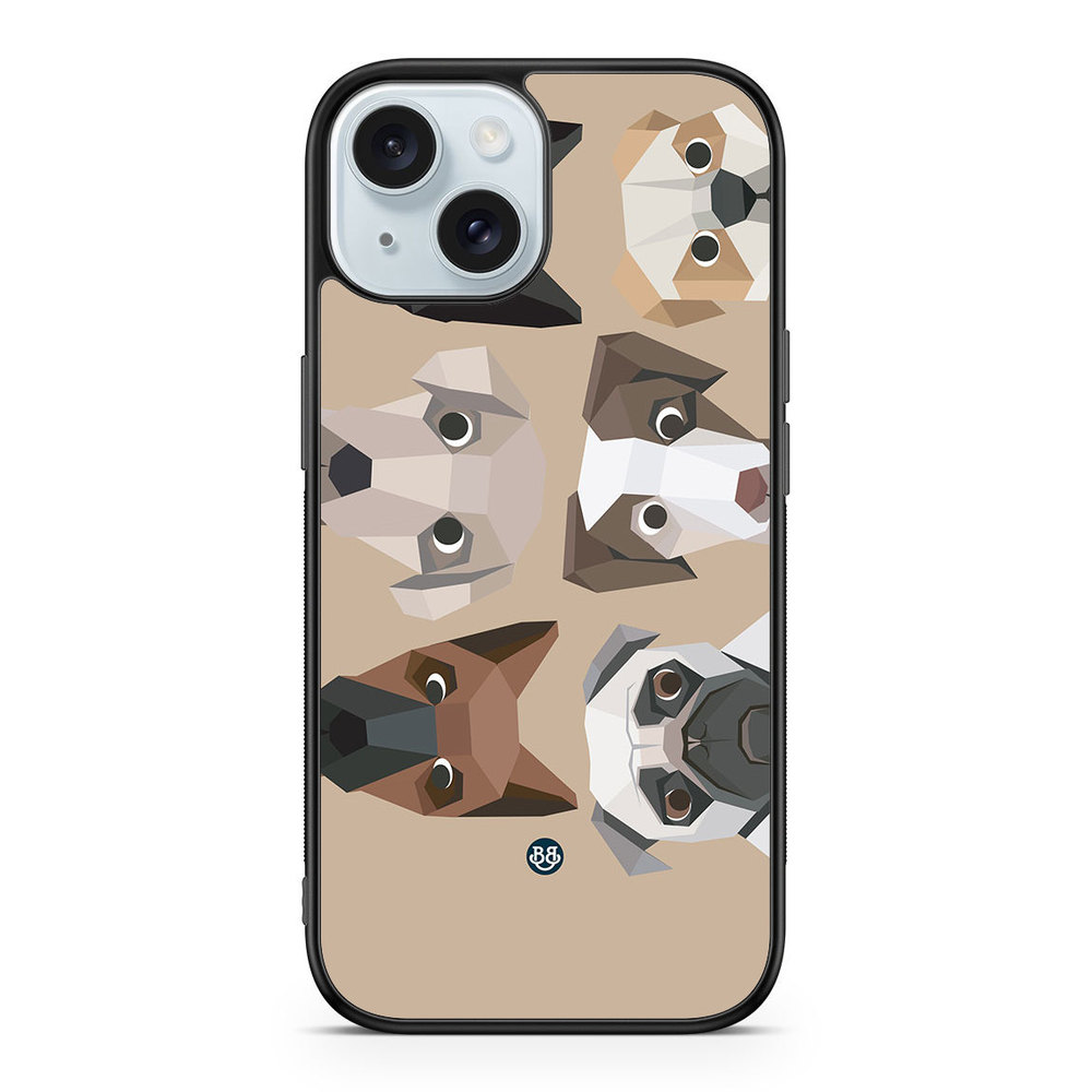 iPhone 15 Skal - Söta Hundar