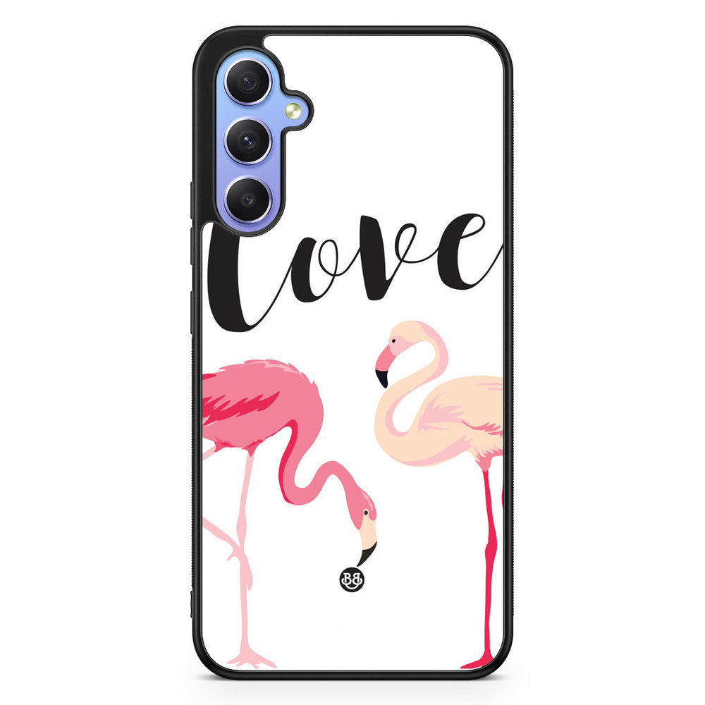 Samsung Galaxy A34 5G Case - Love Flamingo