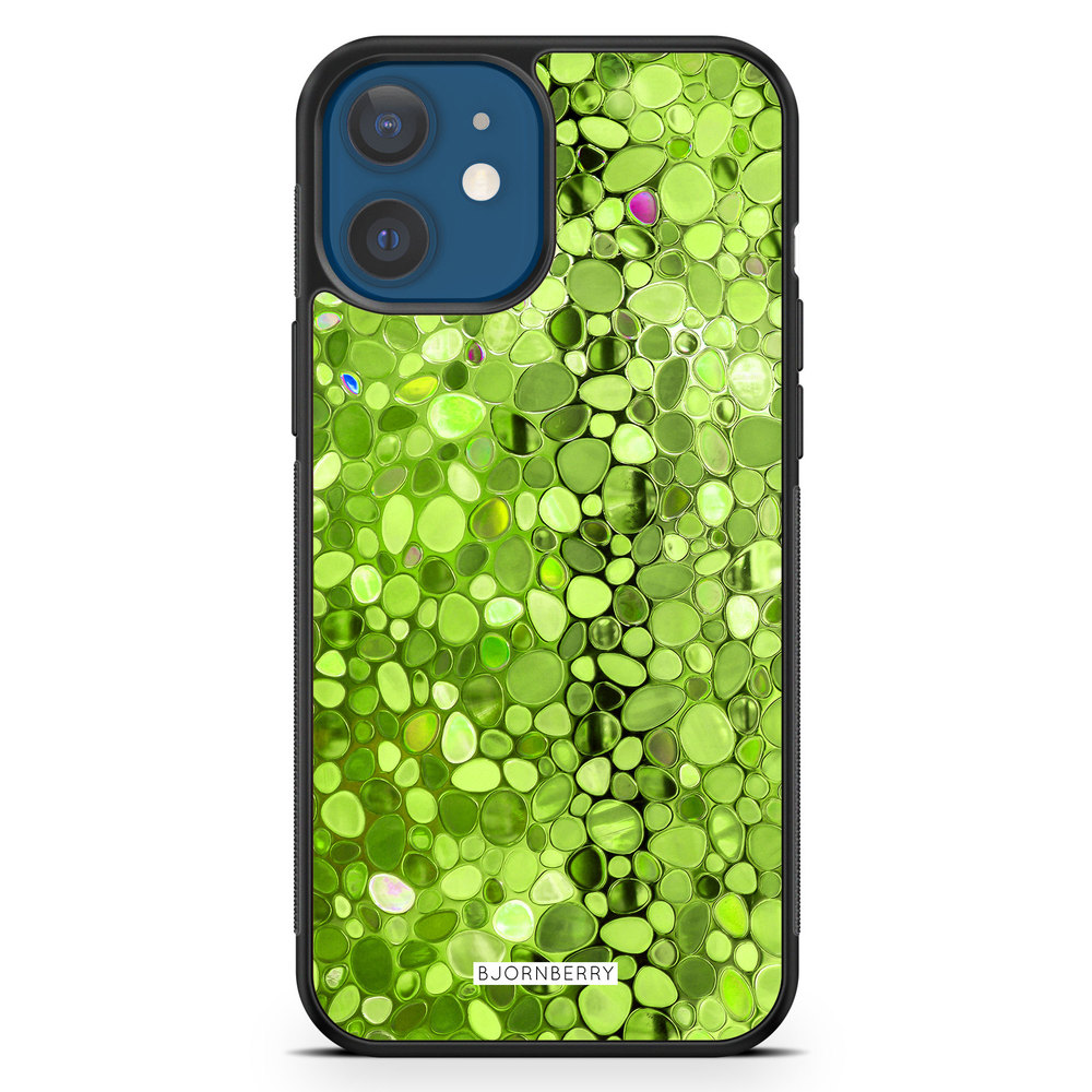 iPhone 12 Case - Stained Glass Green