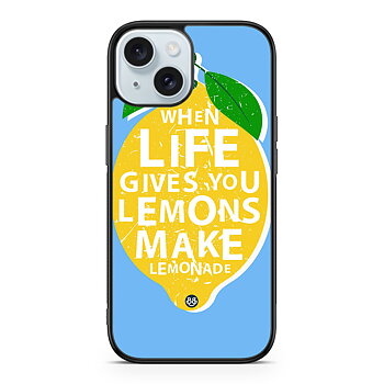 iPhone 15 Skal - Citron & Citat