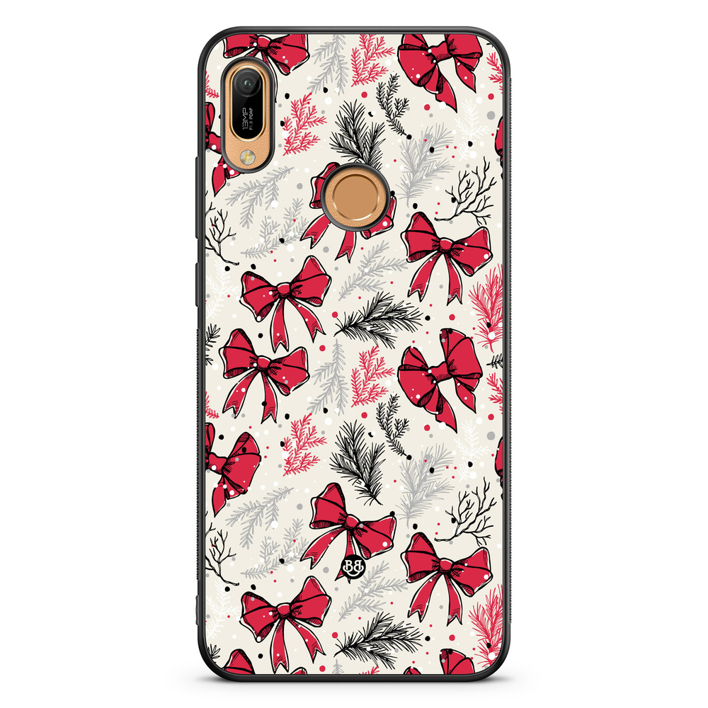 Huawei Y6 2019 Case - Christmas Bows
