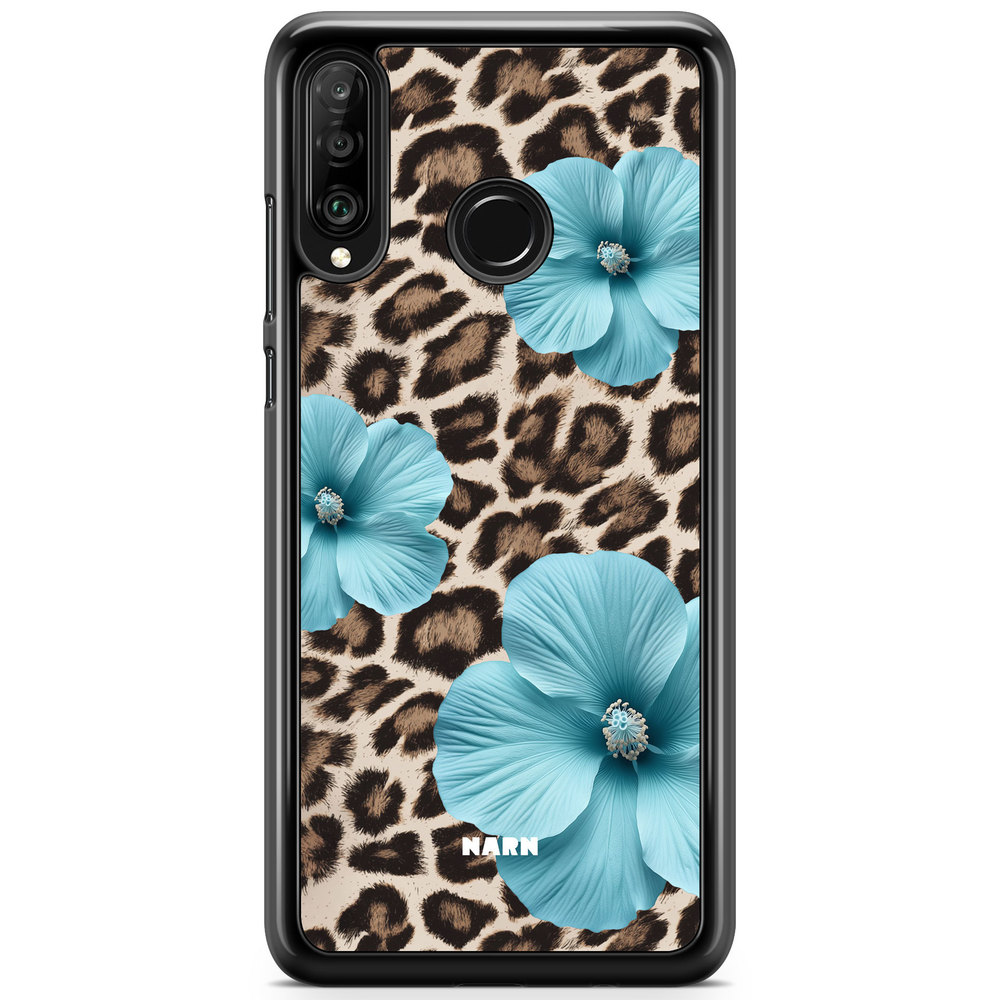 Huawei P30 Lite Case - Hibiscus Era - Turquoise Leopard
