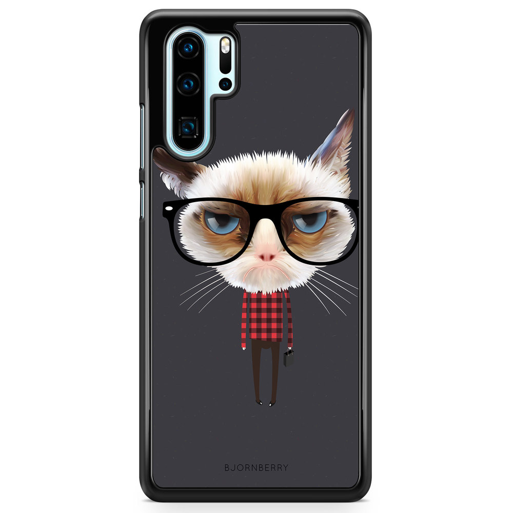 Huawei P30 Pro Case - Hipster Cat