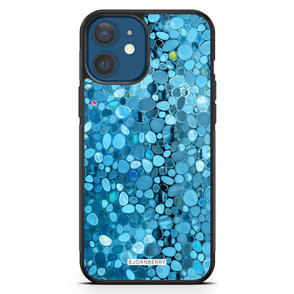 iPhone 12 Case - Stained Glass Blue
