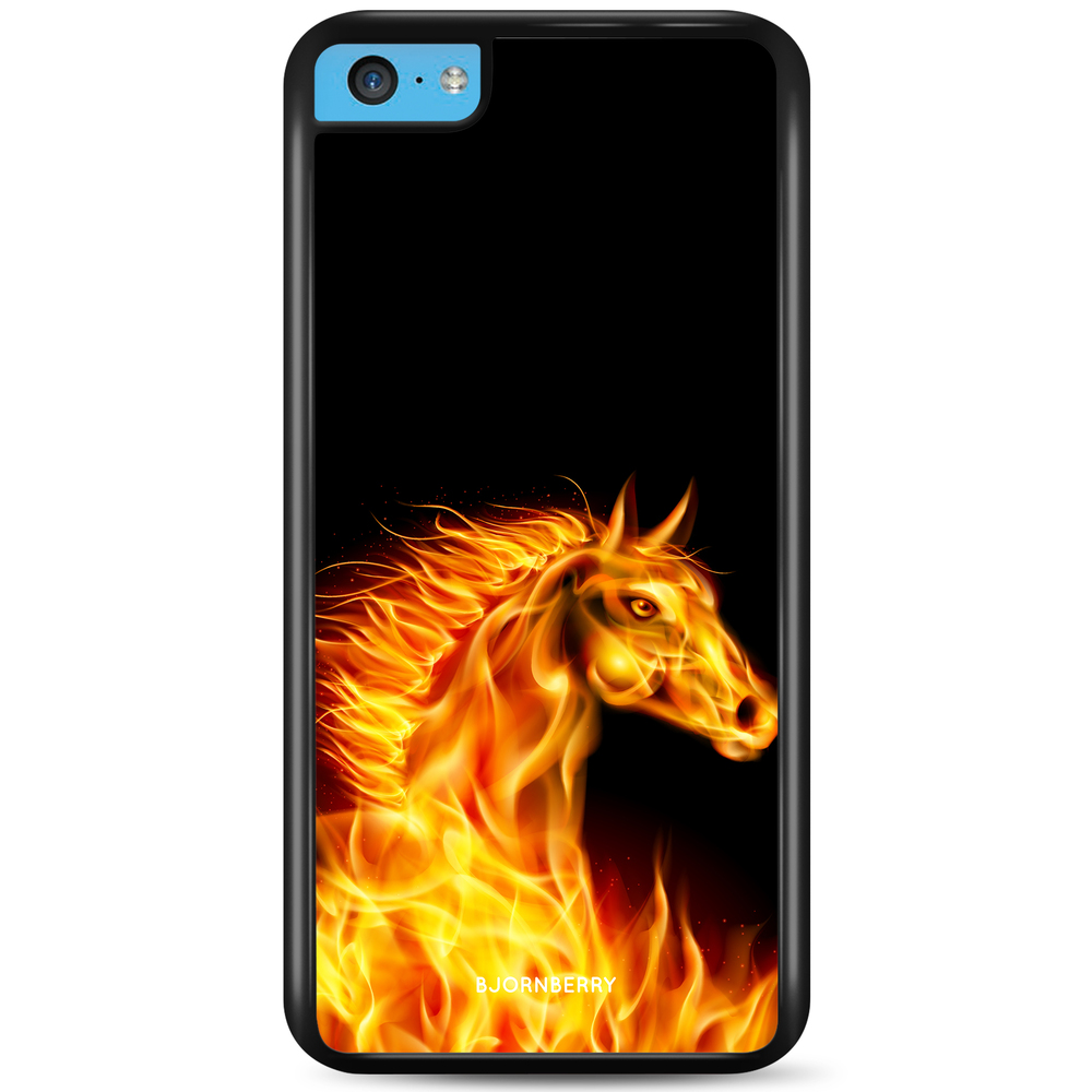 iPhone 5C Case - Flames Horse