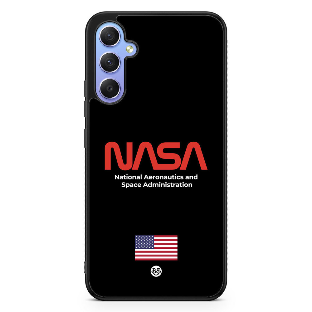 Samsung Galaxy A34 5G Case - NASA Worm Black