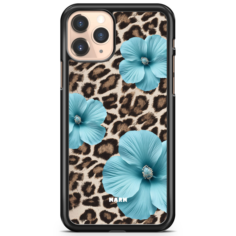 iPhone 11 Pro Case - Hibiscus Era - Turquoise Leopard