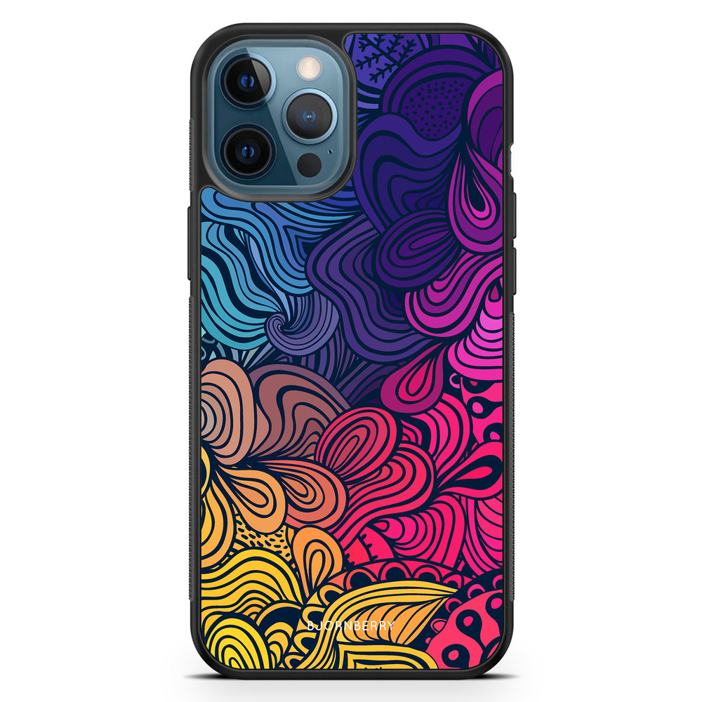 iPhone 12 Pro Case - Retro Flowers
