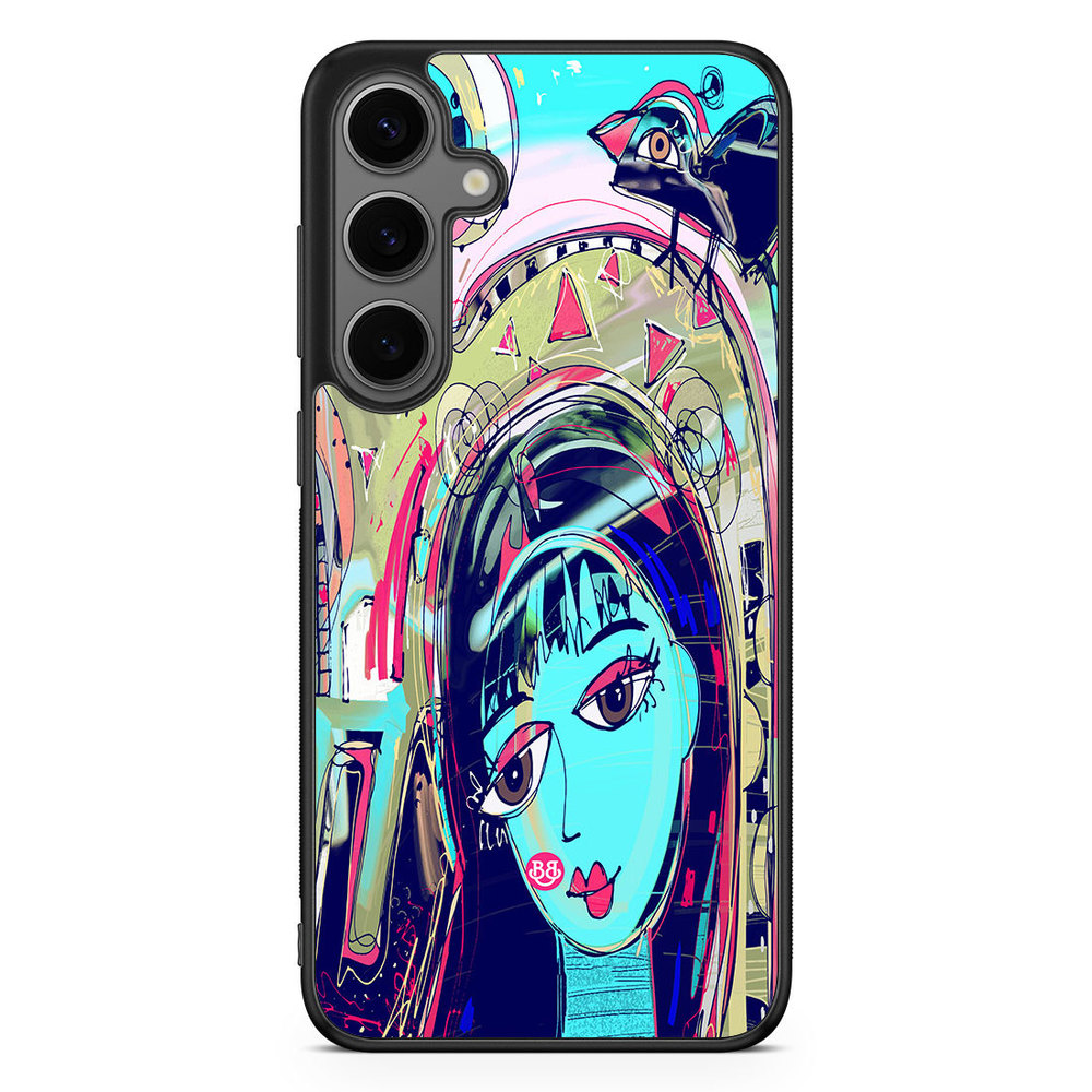 Samsung Galaxy S24 Plus Case - Abstract Cat