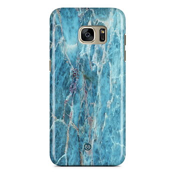 Samsung Galaxy S7 Edge Premium Skal - Ocean Marble