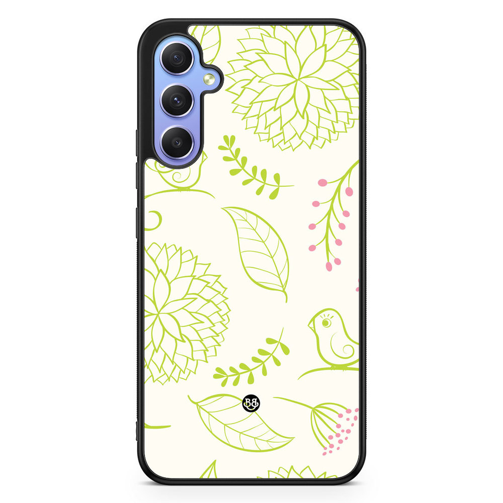 Samsung Galaxy A34 5G Case - Green Floral