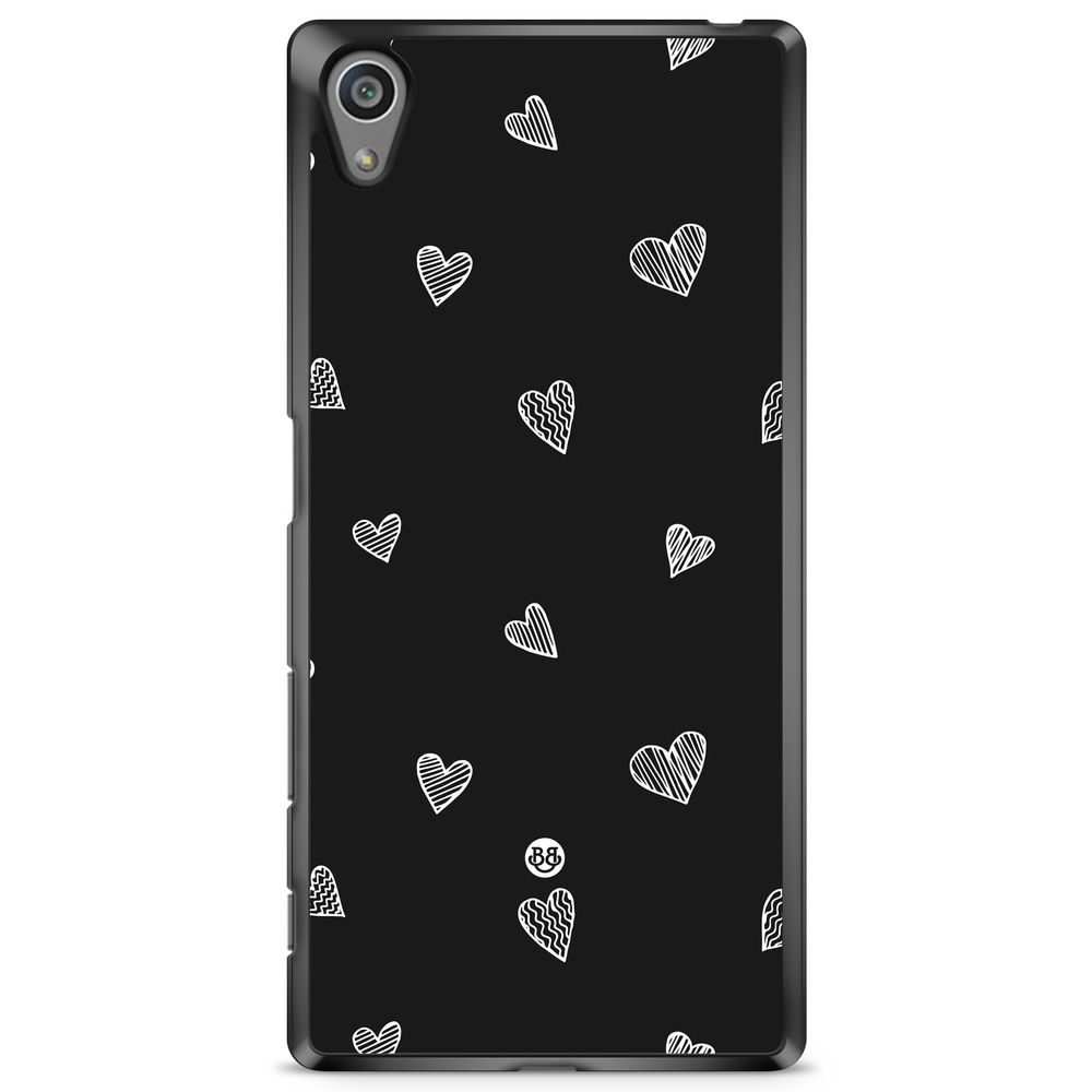Sony Xperia Z5 Premium Case - Black & White Hearts