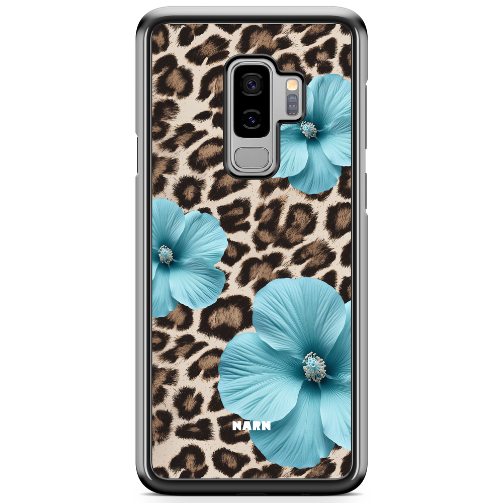 Samsung Galaxy S9 Plus Case - Hibiscus Era - Turquoise Leopard