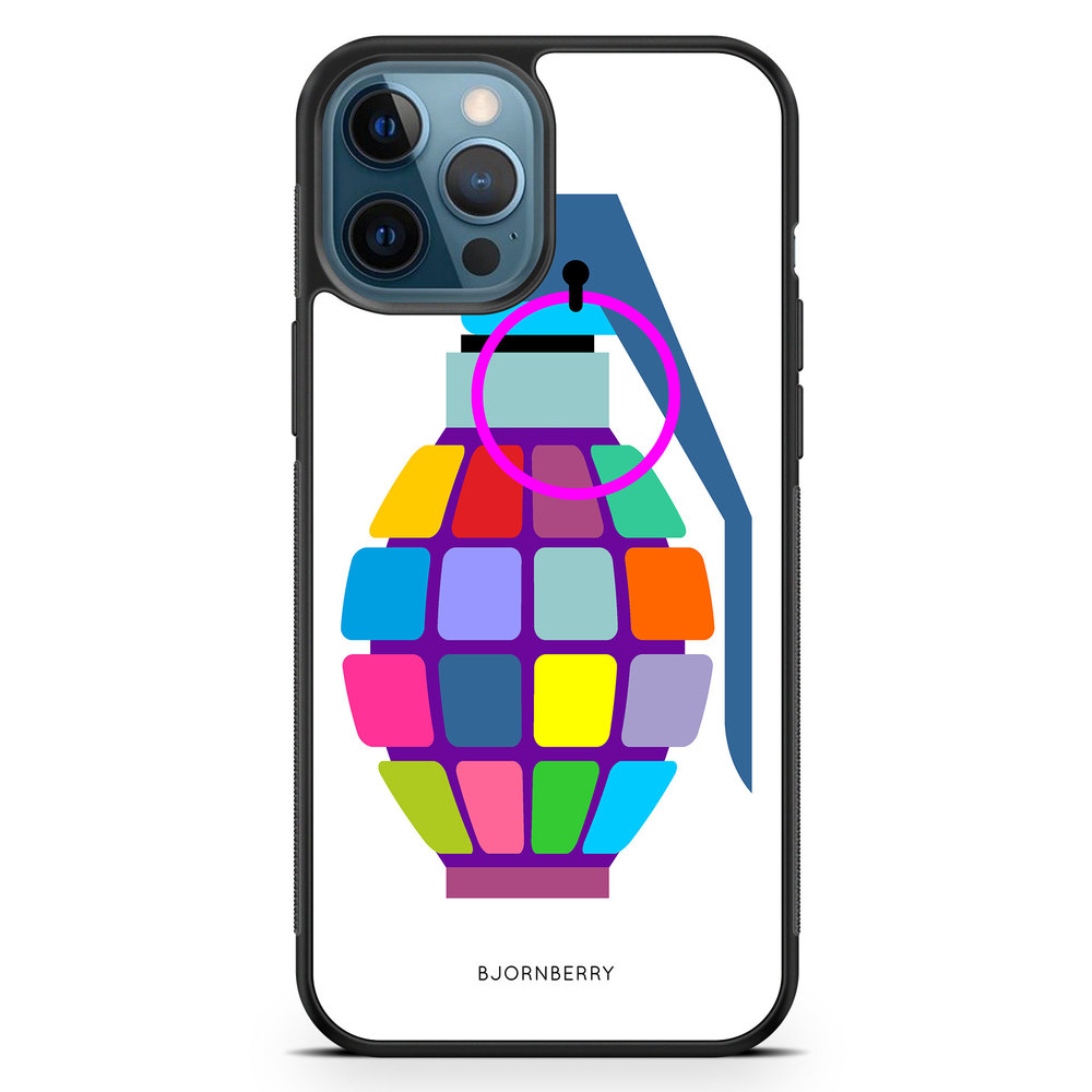 iPhone 12 Pro Case - Color Hand Granade