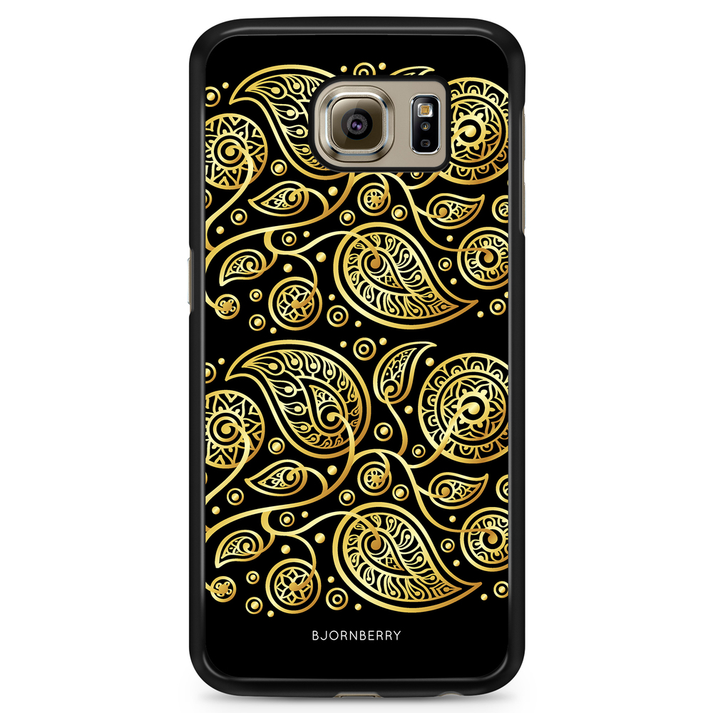 Samsung Galaxy S6 Case - Gold Flowers