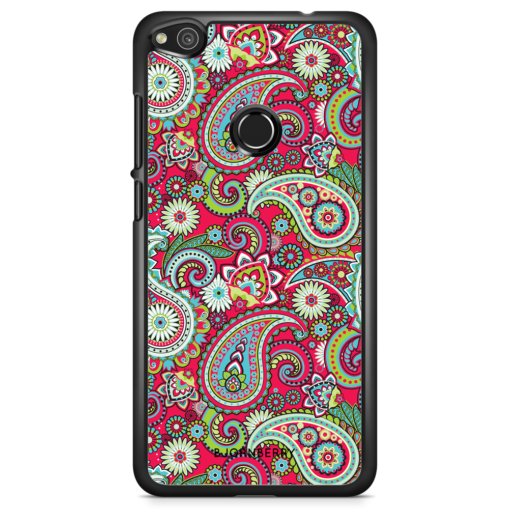 Huawei Honor 8 Lite Case - Red Paisley