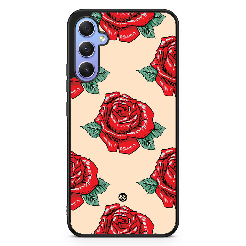Samsung Galaxy A34 5G Case - Rose Pattern