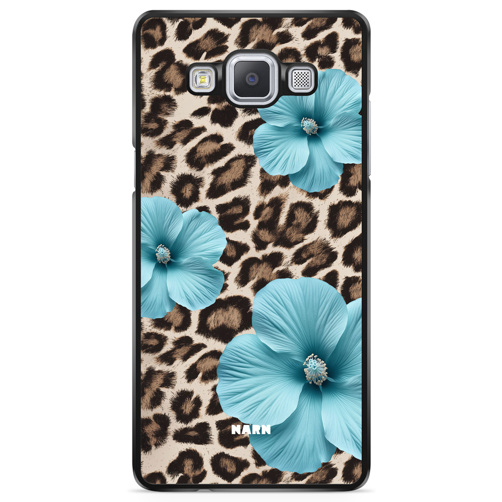 Samsung Galaxy A5 (2015) Case - Hibiscus Era - Turquoise Leopard
