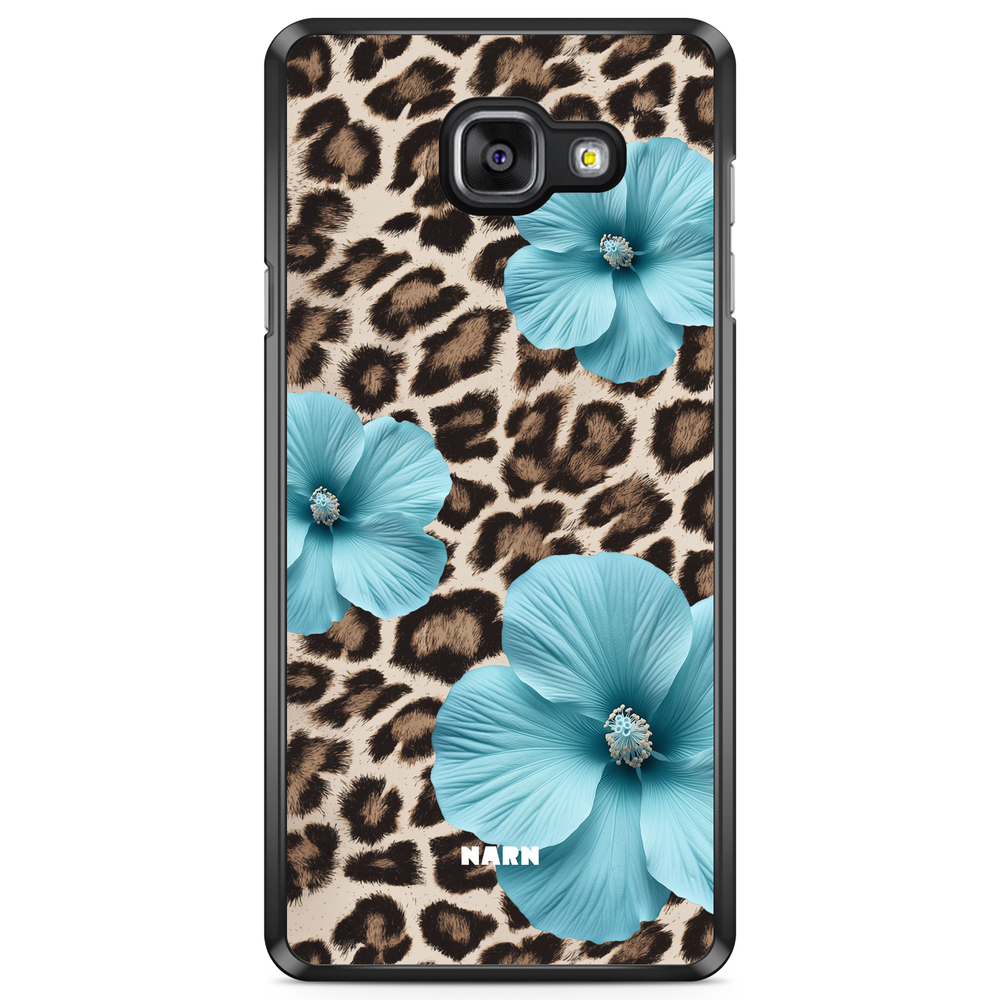 Samsung Galaxy A5 6 (2016) Case - Hibiscus Era - Turquoise Leopard