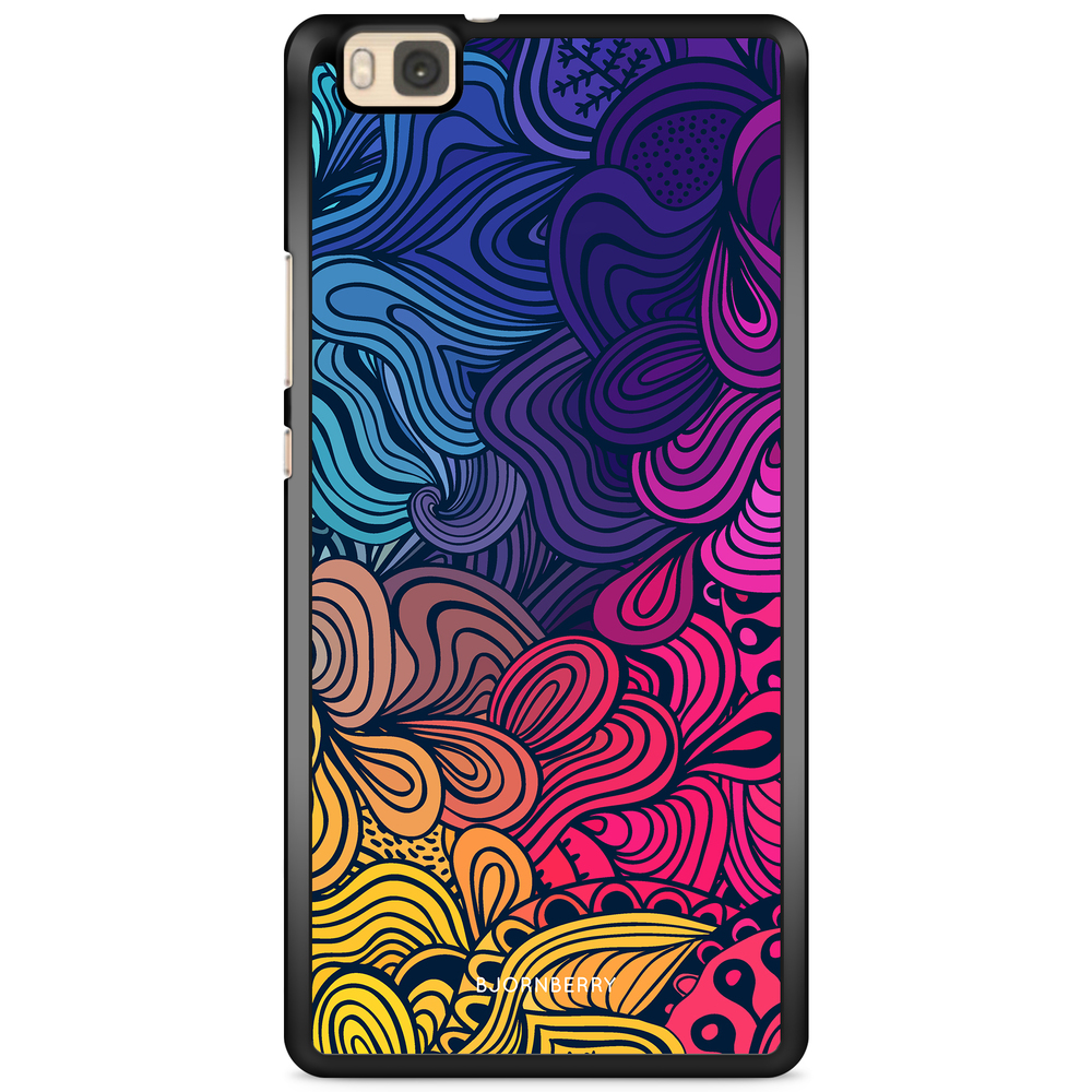 Huawei P8 Lite Case - Retro Flowers