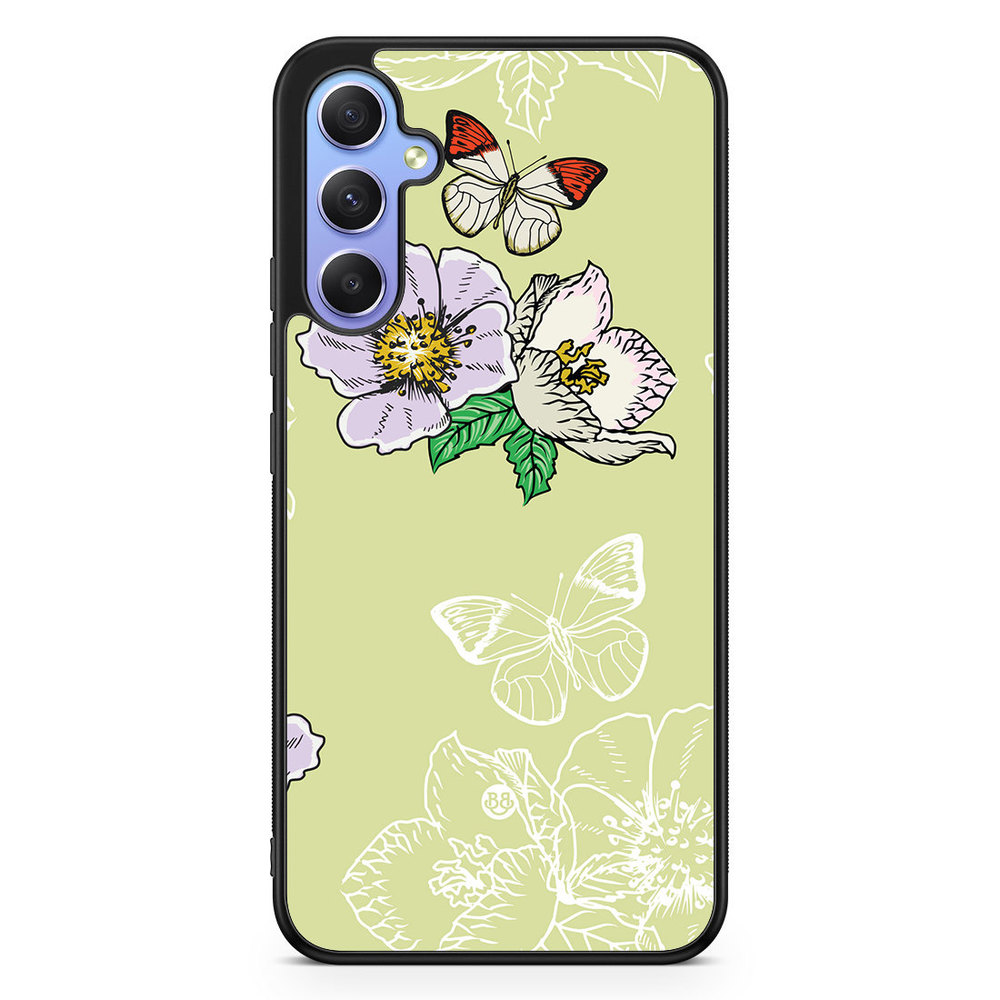 Samsung Galaxy A34 5G Case - Butterfly Flower