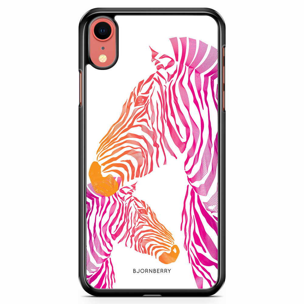 iPhone XR Case - Pink Zebras