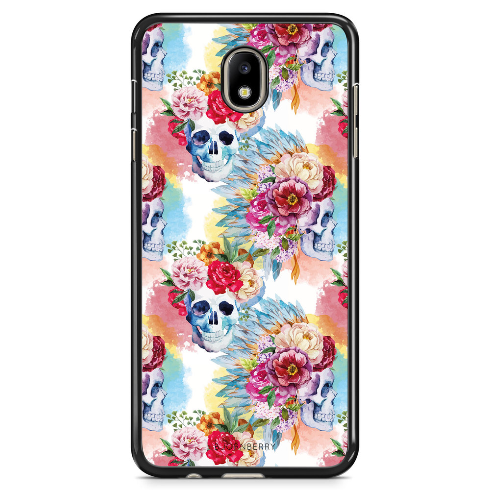 Samsung Galaxy J7 (2017) Case - Skulls And Flowers