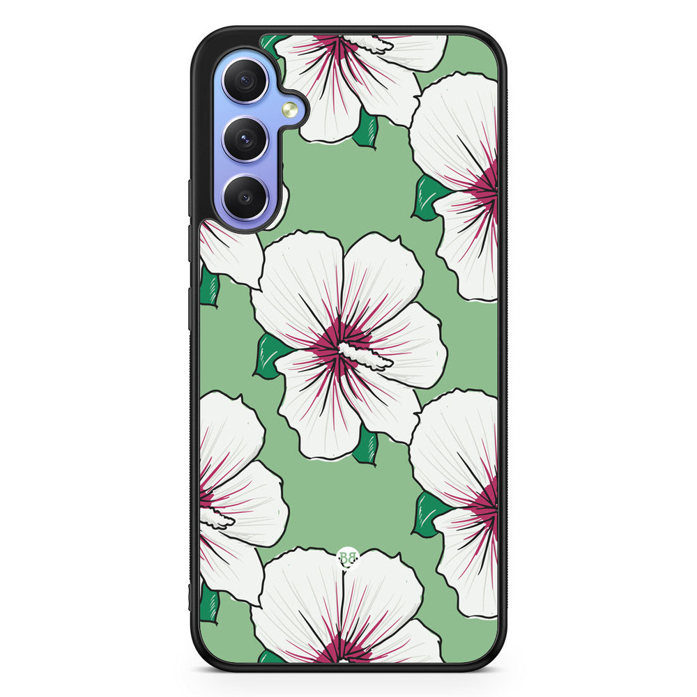 Samsung Galaxy A34 5G Case - Creamy White Flowers