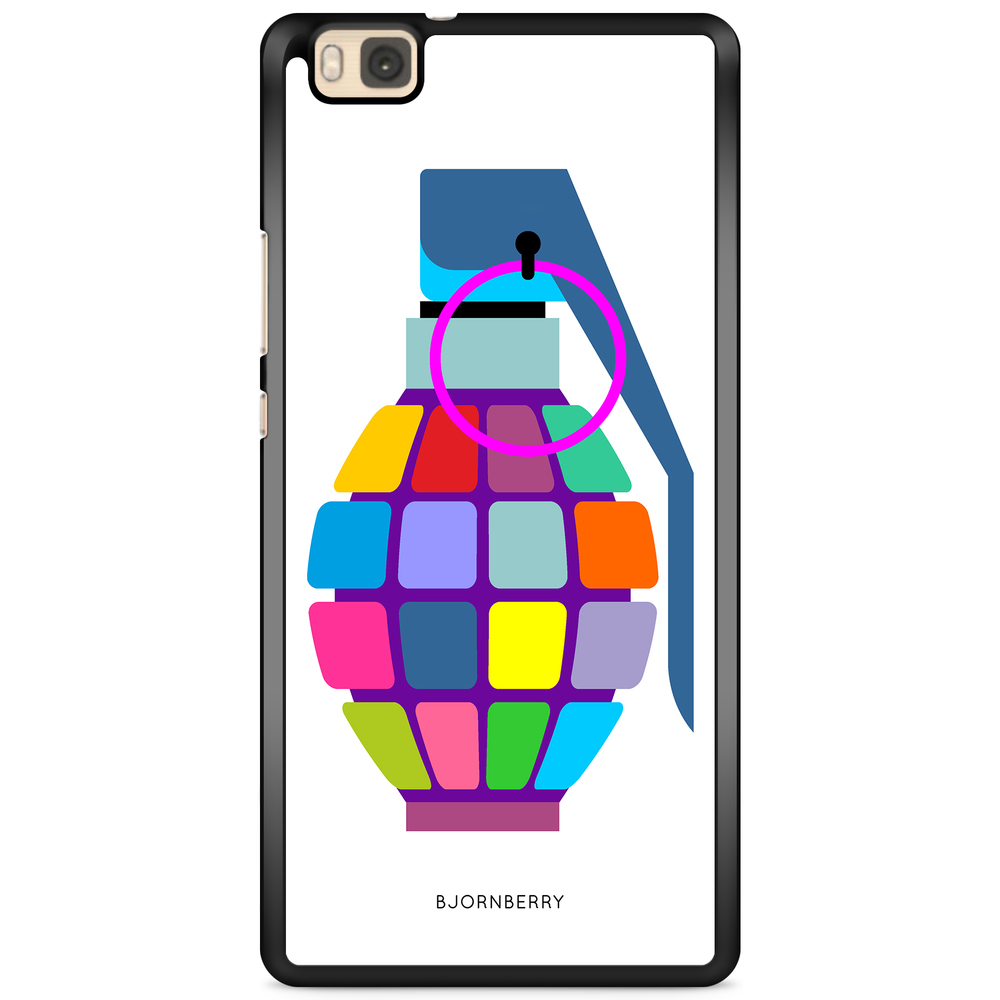 Huawei P8 Lite Case - Color Hand Granade