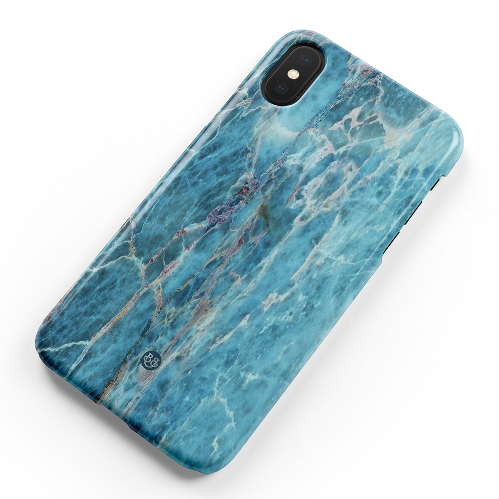 iPhone X / XS Premium Skal - Ocean Marble - 3