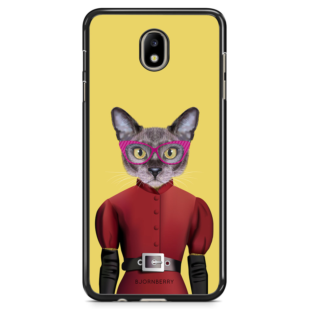Samsung Galaxy J7 (2017) Case - Hipster Cat