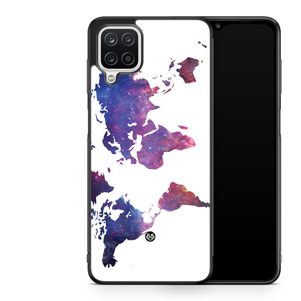 Samsung Galaxy A12 Case - World Map Space