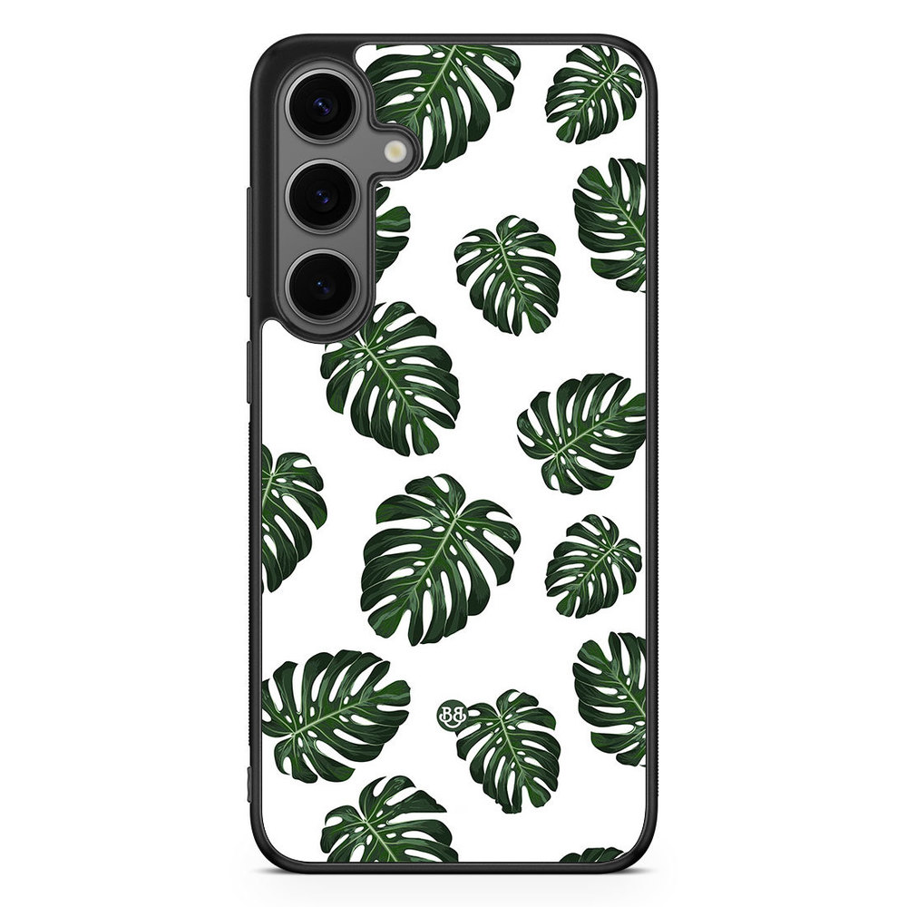 Samsung Galaxy S24 Plus Case - Monstera Pattern
