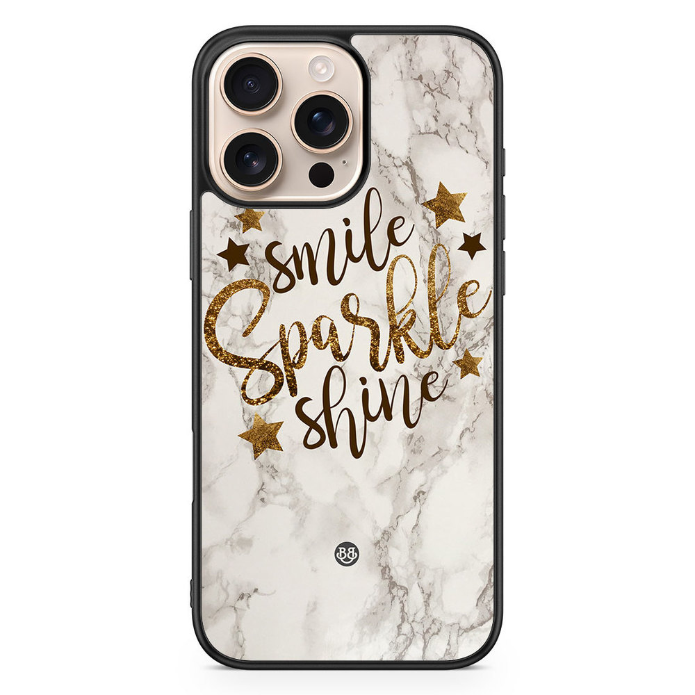 iPhone 16 Pro Max Case - Smile,Sparkle,Shine