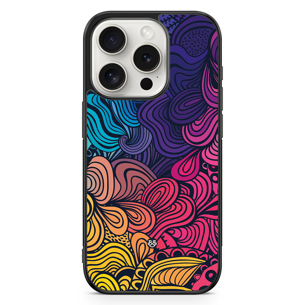 iPhone 15 Pro Case - Retro Flowers