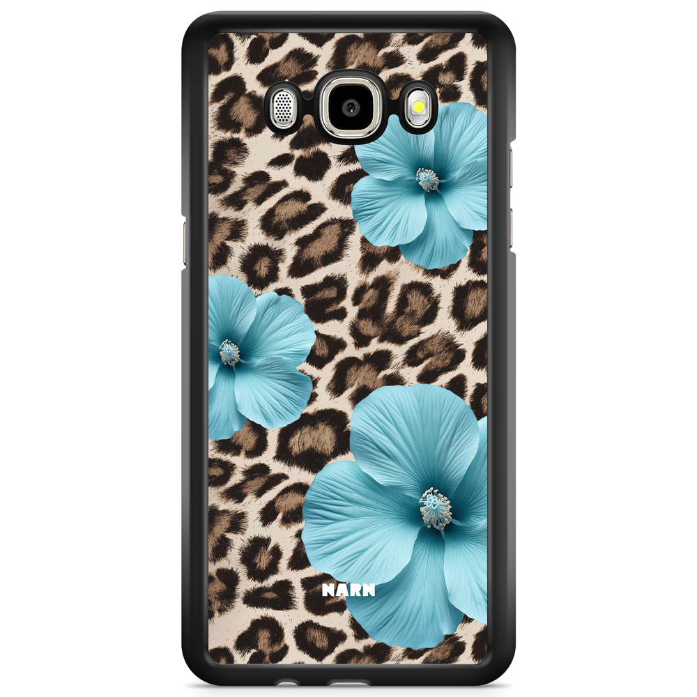 Samsung Galaxy J5 (2015) Case - Hibiscus Era - Turquoise Leopard