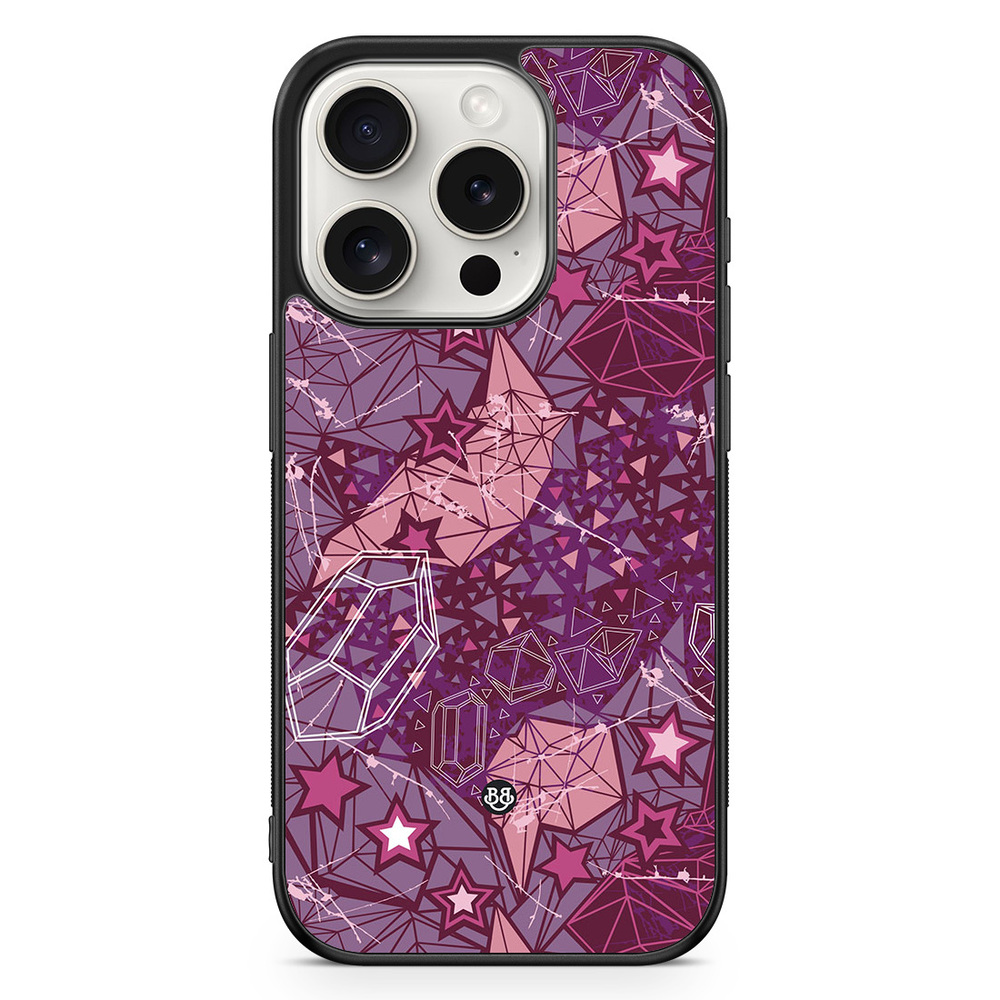 iPhone 15 Pro Case - Purple Stars
