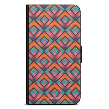 Huawei P10 Plus Wallet Case - Retro Squares